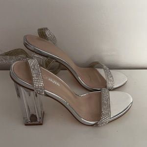 New Rhinestone Clear heels